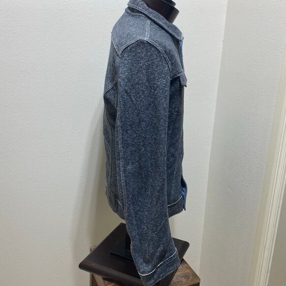 Diesel Co Navy Cream Men's Lightweight Jacket Sweater Size Large - Picture 6 of 11